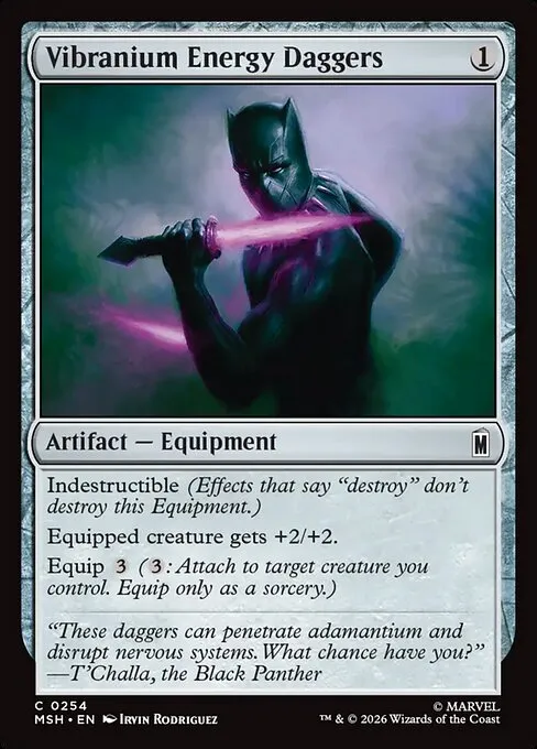Vibranium Energy Daggers · Marvel Super Heroes 254/24