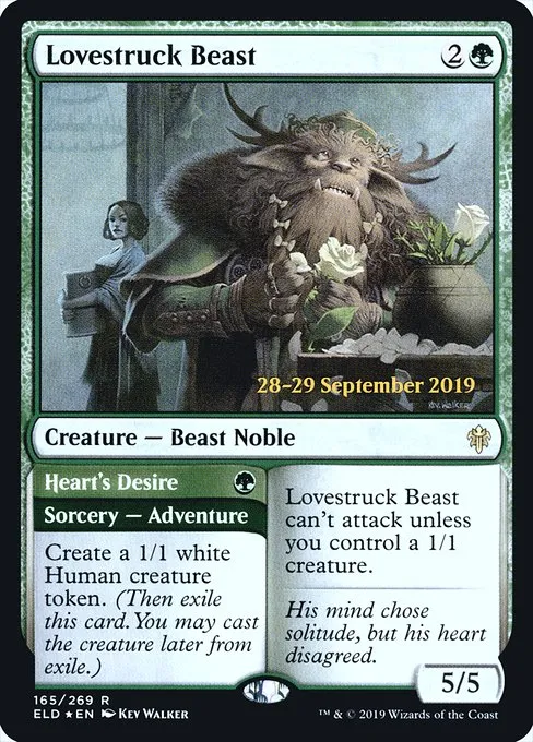 Lovestruck Beast // Heart's Desire · Throne of Eldraine Promos 165s/138
