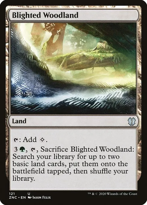 Blighted Woodland · Zendikar Rising Commander 121/142