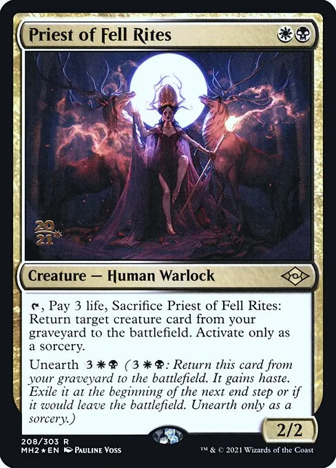 Priest of Fell Rites · Modern Horizons 2 Promos 208s/86
