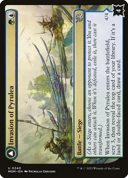 Invasion of Pyrulea // Gargantuan Slabhorn · March of the Machine 240/387