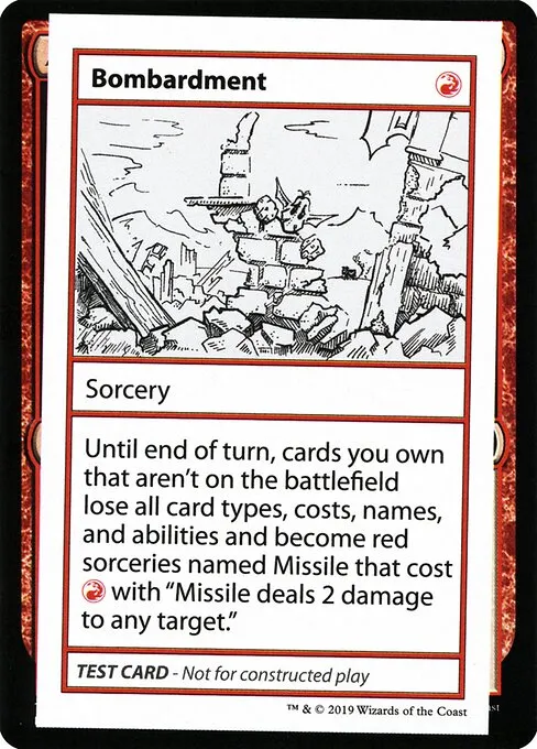 Bombardment · Mystery Booster Playtest Cards 2021 53/121