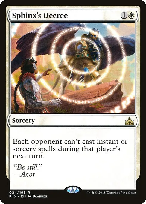 Sphinx's Decree · Rivals of Ixalan 24/205