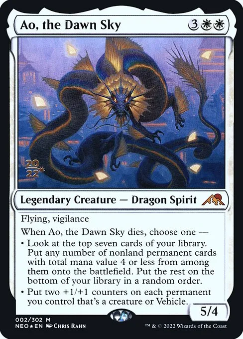 Ao, the Dawn Sky · Kamigawa: Neon Dynasty Promos 2s/148