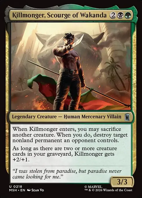 Killmonger, Scourge of Wakanda · Marvel Super Heroes 218/24