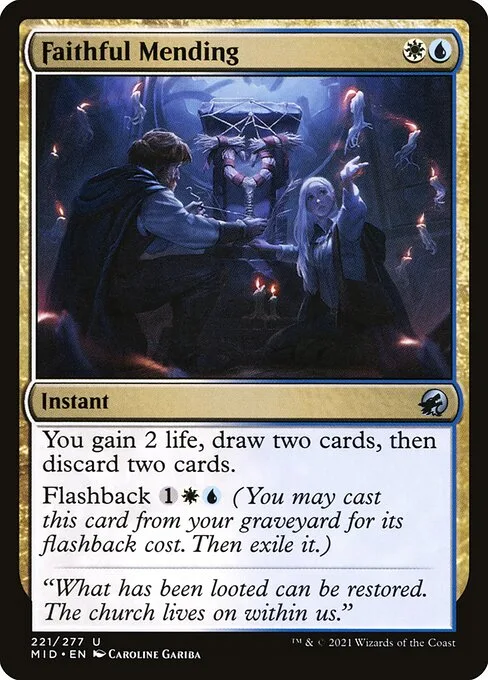 Faithful Mending · Innistrad: Midnight Hunt 221/399
