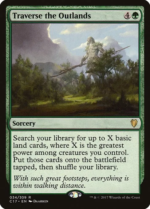 Traverse the Outlands · Commander 2017 34/309