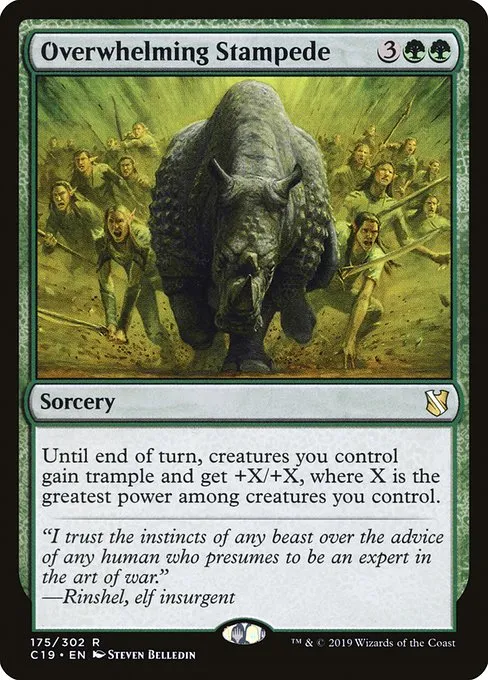 Overwhelming Stampede · Commander 2019 175/302