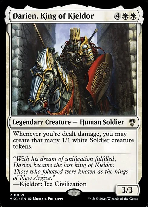 Darien, King of Kjeldor · Murders at Karlov Manor Commander 59/358
