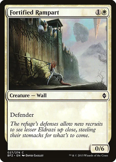 Fortified Rampart · Battle for Zendikar 27/299