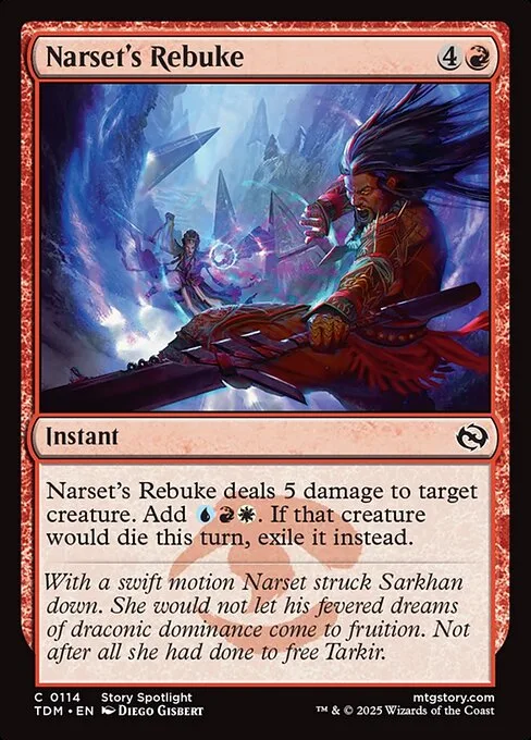 Narset's Rebuke · Tarkir: Dragonstorm 114/427