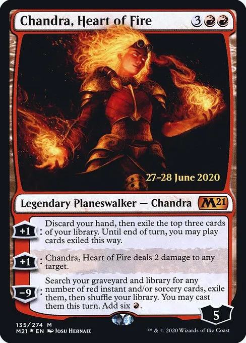 Chandra, Heart of Fire · Core Set 2021 Promos 135s/137