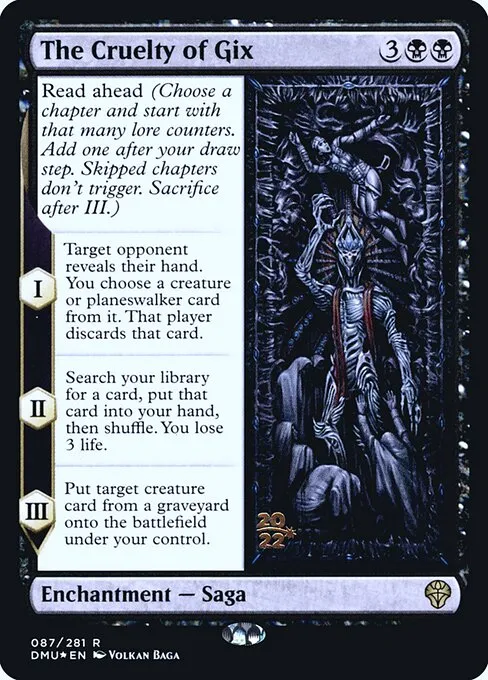 The Cruelty of Gix · Dominaria United Promos 87s/161