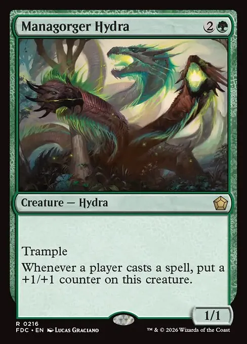 Managorger Hydra · Foundations Commander 216/3