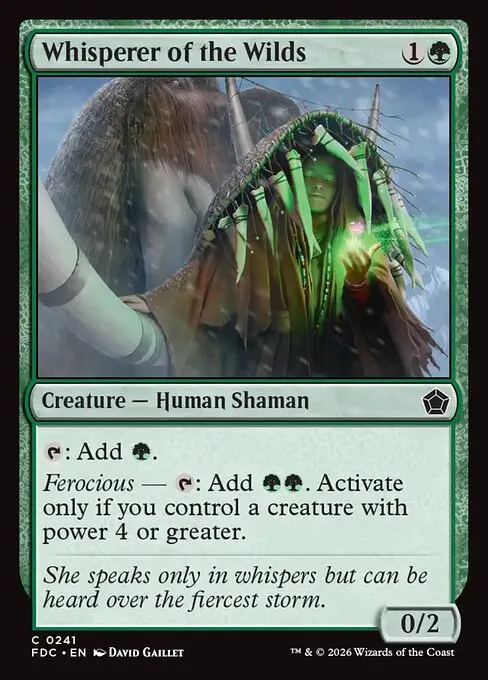 Whisperer of the Wilds · Foundations Commander 241/3