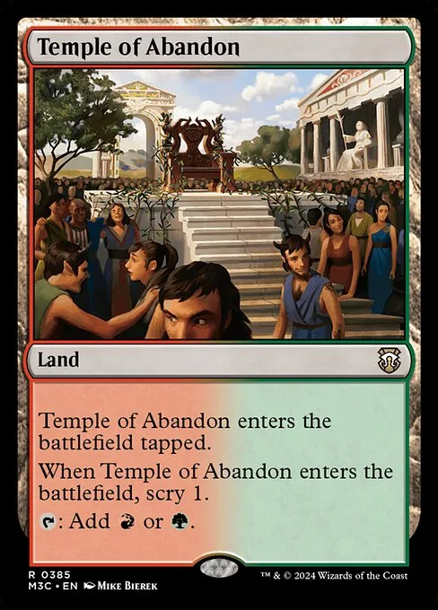 Temple of Abandon · Modern Horizons 3 Commander 385/398