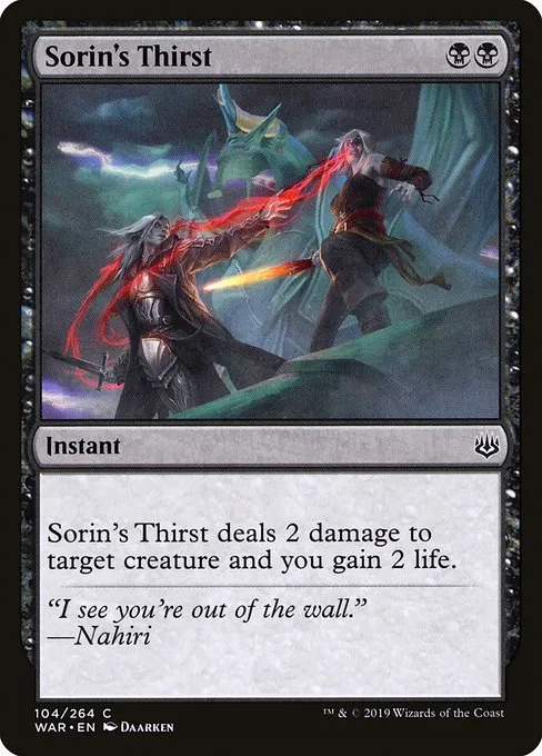 Sorin's Thirst · War of the Spark 104/312