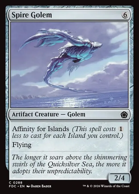 Spire Golem · Foundations Commander 288/3