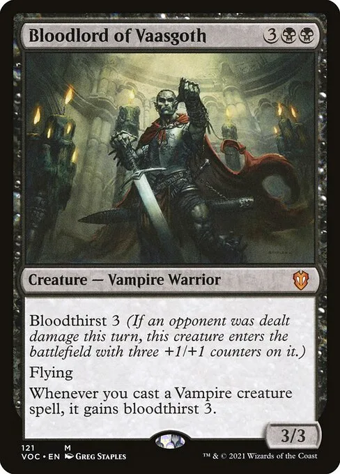 Bloodlord of Vaasgoth · Crimson Vow Commander 121/188