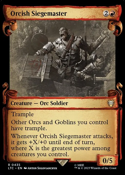 Orcish Siegemaster · Tales of Middle-earth Commander 435/591