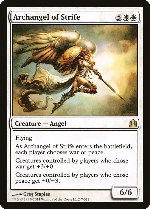 Archangel of Strife · Commander 2011 7/318