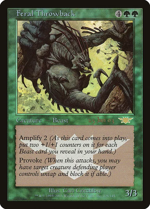 Feral Throwback · Legions Promos 126/1