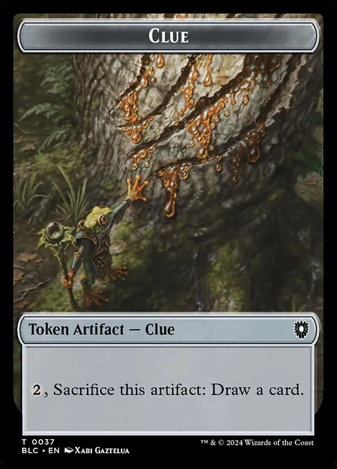 Clue · Bloomburrow Commander Tokens 37/41
