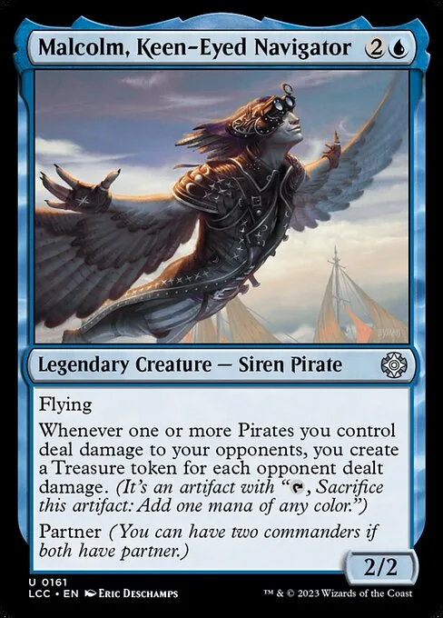Malcolm, Keen-Eyed Navigator · The Lost Caverns of Ixalan Commander 161/370