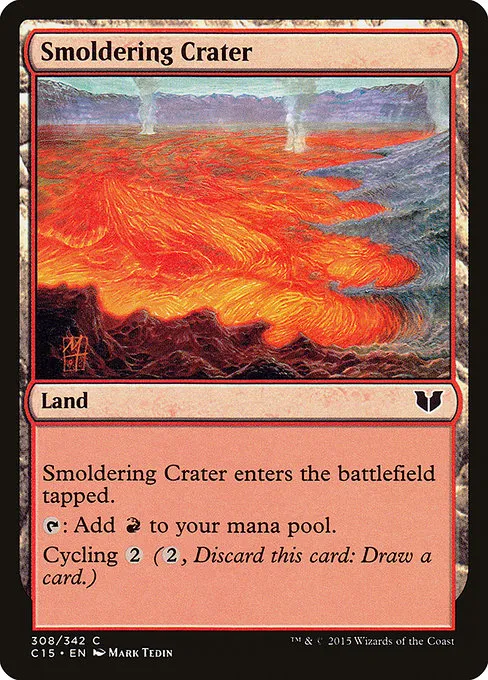 Smoldering Crater · Commander 2015 308/342