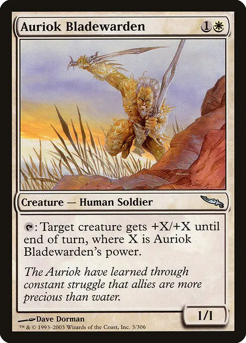 Auriok Bladewarden · Mirrodin 3/306