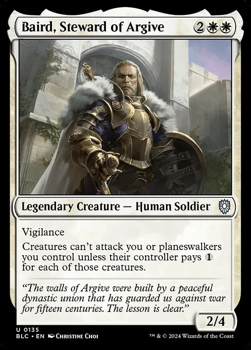 Baird, Steward of Argive · Bloomburrow Commander 135/356