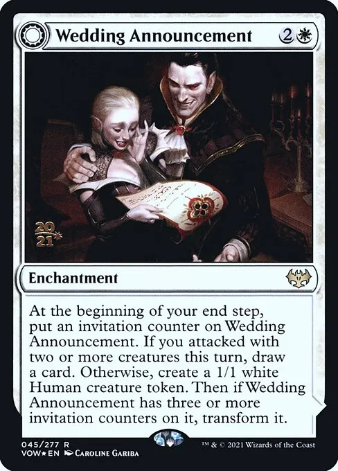 Wedding Announcement // Wedding Festivity · Innistrad: Crimson Vow Promos 45s/121