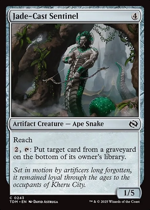 Jade-Cast Sentinel · Tarkir: Dragonstorm 243/427