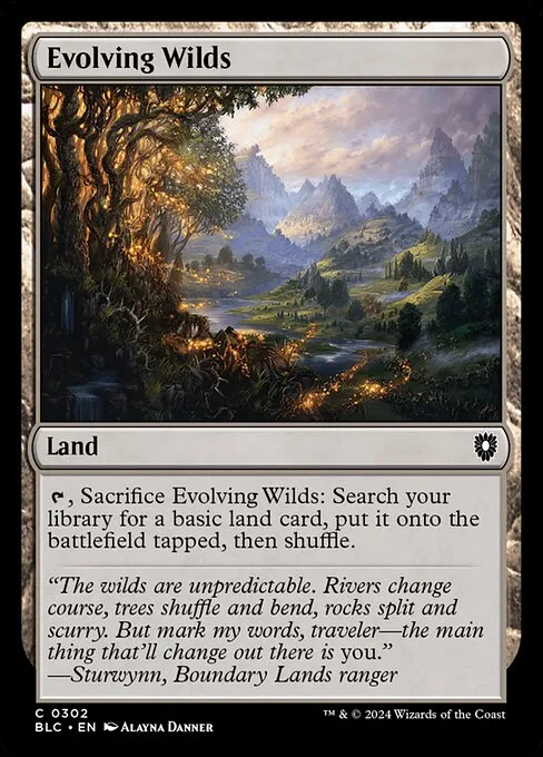 Evolving Wilds · Bloomburrow Commander 302/356