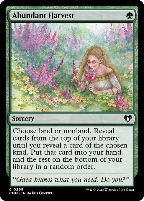 Abundant Harvest · Commander Masters 269/1067
