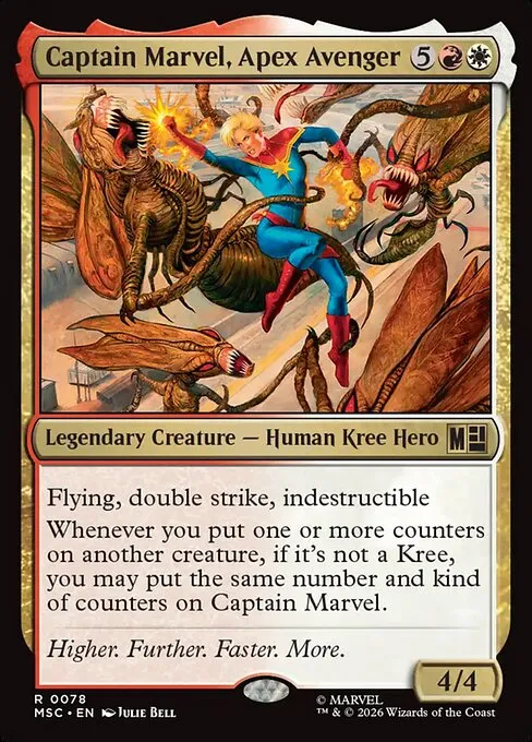 Captain Marvel, Apex Avenger · Marvel Super Heroes Commander 78/9