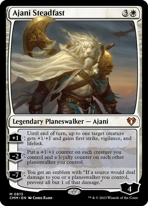 Ajani Steadfast · Commander Masters 813/1067