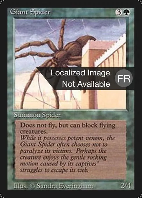 Giant Spider · Foreign Black Border 200/307