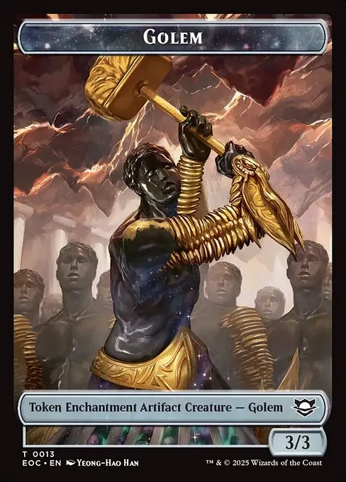 Golem · Edge of Eternities Commander Tokens 13/16
