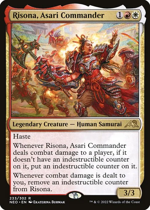 Risona, Asari Commander · Kamigawa: Neon Dynasty 233/531