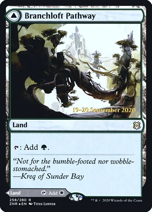 Branchloft Pathway // Boulderloft Pathway · Zendikar Rising Promos 258s/153