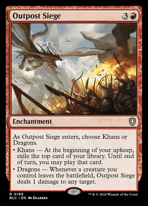 Outpost Siege · Bloomburrow Commander 199/356