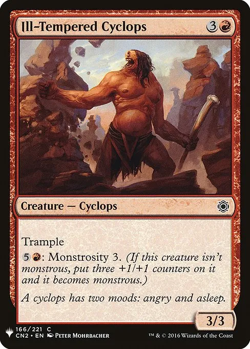 Ill-Tempered Cyclops · The List CN2-166/5050
