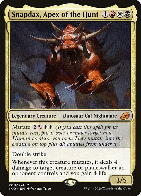 Snapdax, Apex of the Hunt · Ikoria: Lair of Behemoths 209/390