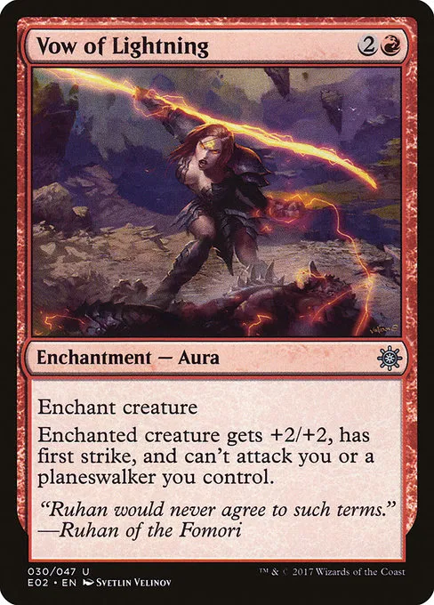 Vow of Lightning · Explorers of Ixalan 30/48