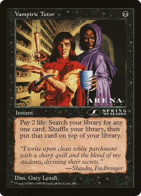 Vampiric Tutor · Oversized League Prizes 74/83