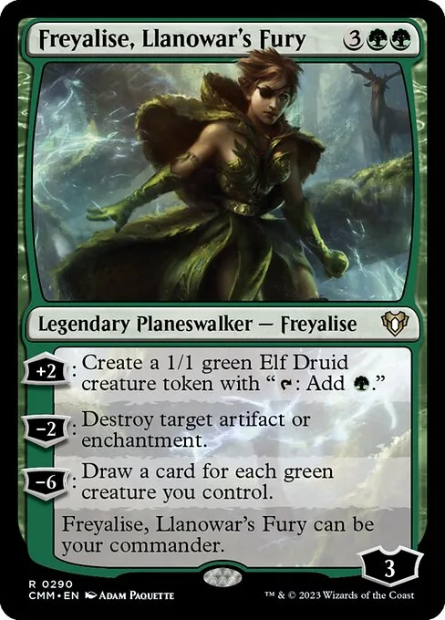 Freyalise, Llanowar's Fury · Commander Masters 290/1067