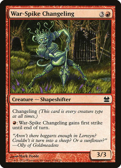 War-Spike Changeling · Modern Masters 139/229