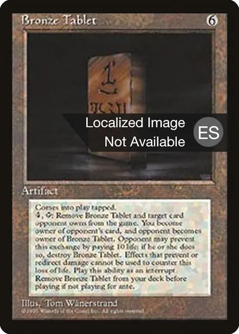 Bronze Tablet · Fourth Edition Foreign Black Border 303/378