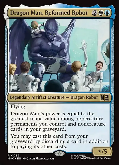 Dragon Man, Reformed Robot · Marvel Super Heroes Commander 82/9